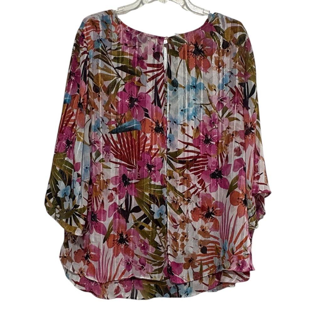 Roz & Ali Vibrant Floral Blouse - Picture 2 of 6